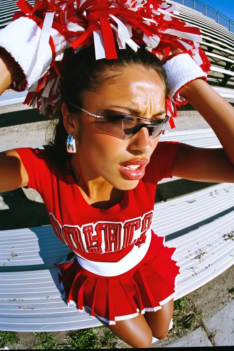 AI Generated cheerleader portrait